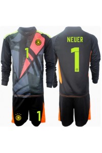 Tyskland Manuel Neuer #1 Keeper Babyklær Hjemme Fotballdrakt til barn EM 2024 Lange ermer (+ Korte bukser)